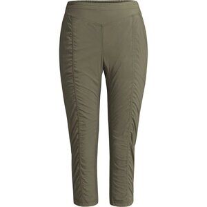 Indygena (Indyeva) Viaxe Capris Olive Green Pull  On Hiking Pants Women's Small